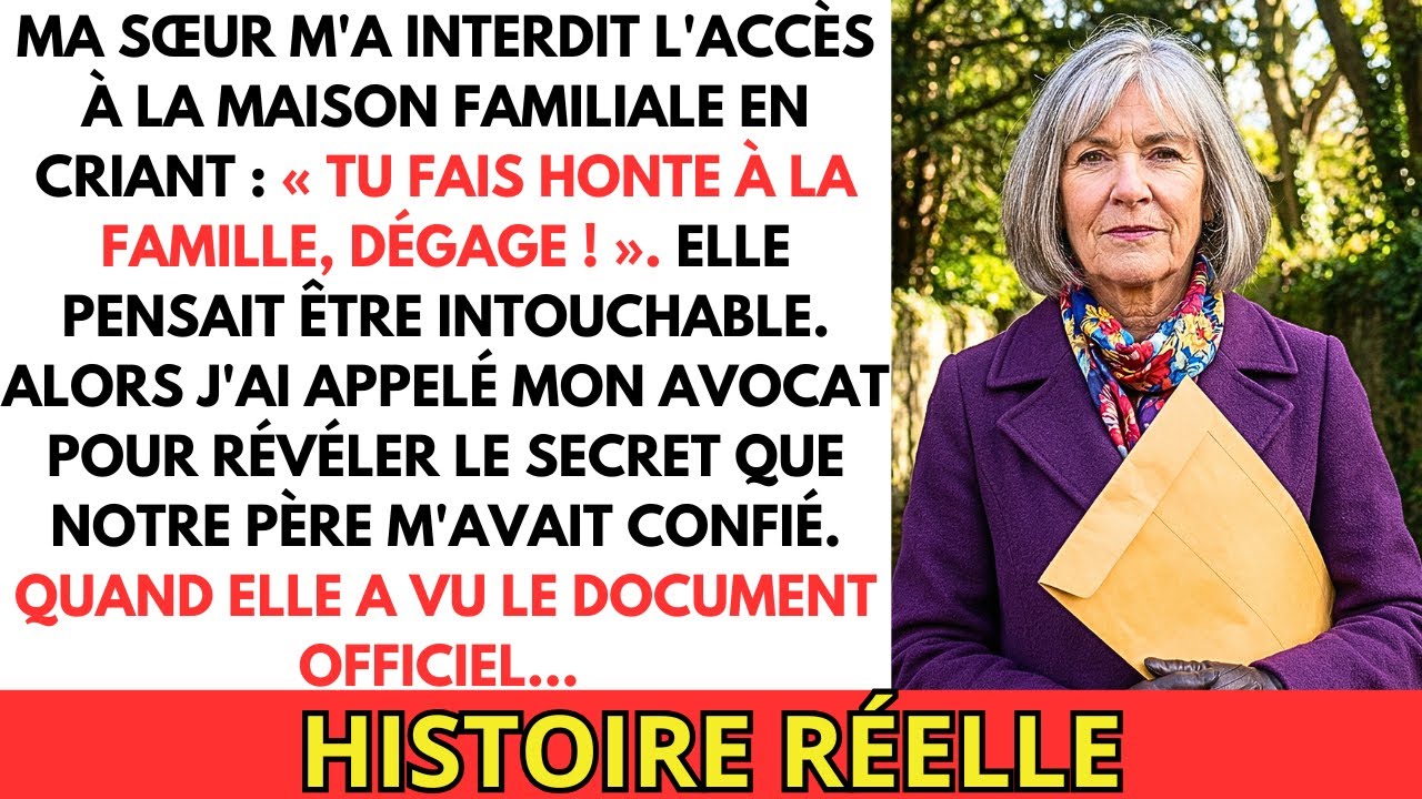 « Tu fais honte à la famille » a dit ma sœur. Puis j'ai appelé l'Avocat...