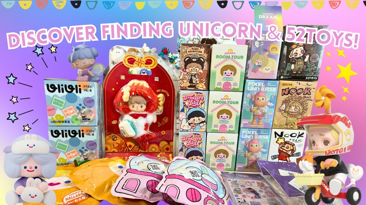Finding Unicorn & 52Toys Blind Box/Mack Haul | Zzoton, Nook, Farmer Bob и многое другое распаковано!
