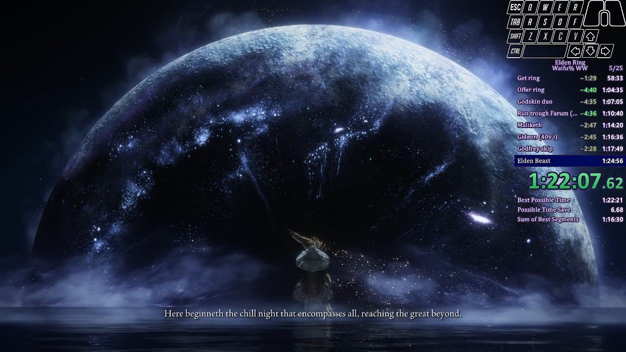 Elden Ring Speedrun Ranni% (Age of Stars) WrongWarp 1:23:07 IGT