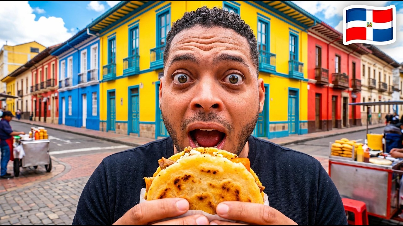 Probando por Primera vez Comida en Colombia 🇨🇴 