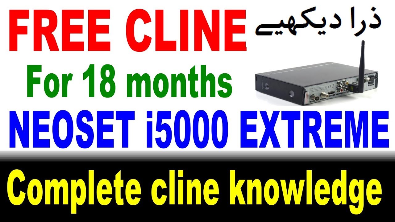 Free for 1 year and 6 months, Neoset i5000 extreme receiver, watch free channels till many months.
