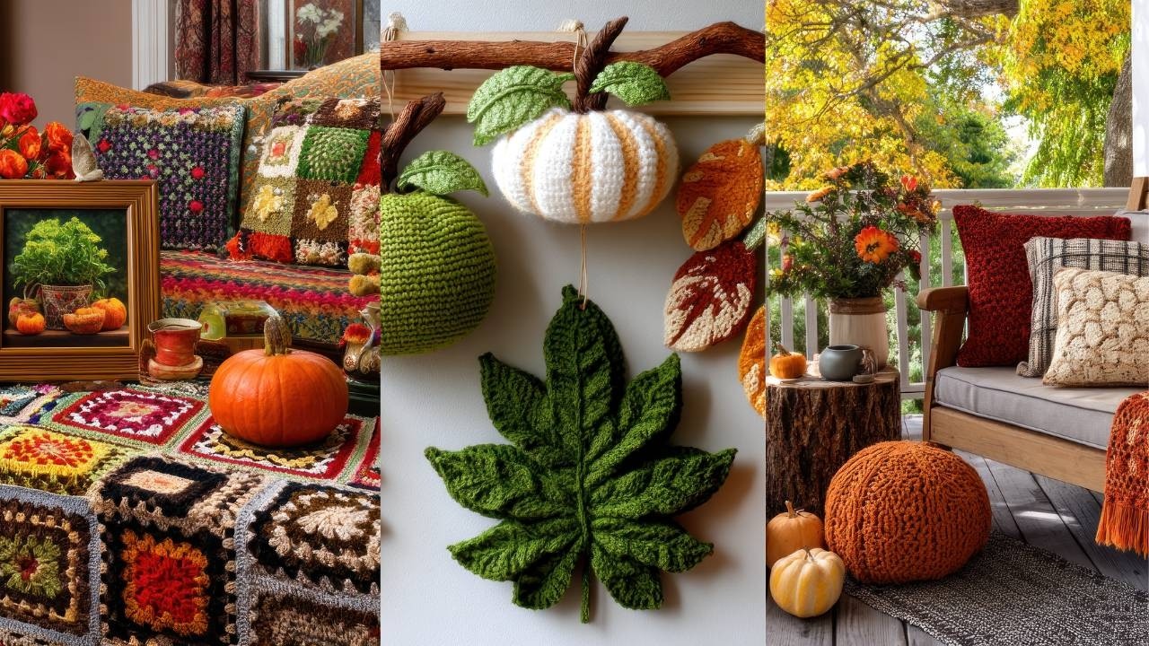 Grandma&rsquo;s Cozy Fall Crochet Decor 🍂 | Vintage Autumn Touches That Warm the Soul