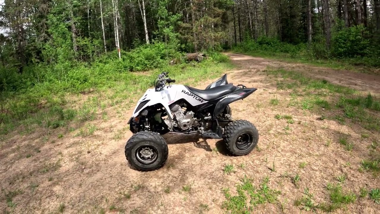 2nd Ride Flying Through The Woods On The Yamaha Raptor 700!