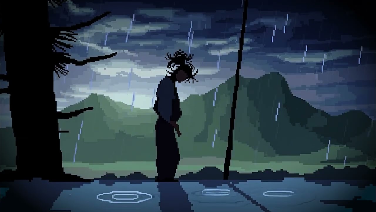 Rest here for a while... Quiet your thoughts, let the rain fall