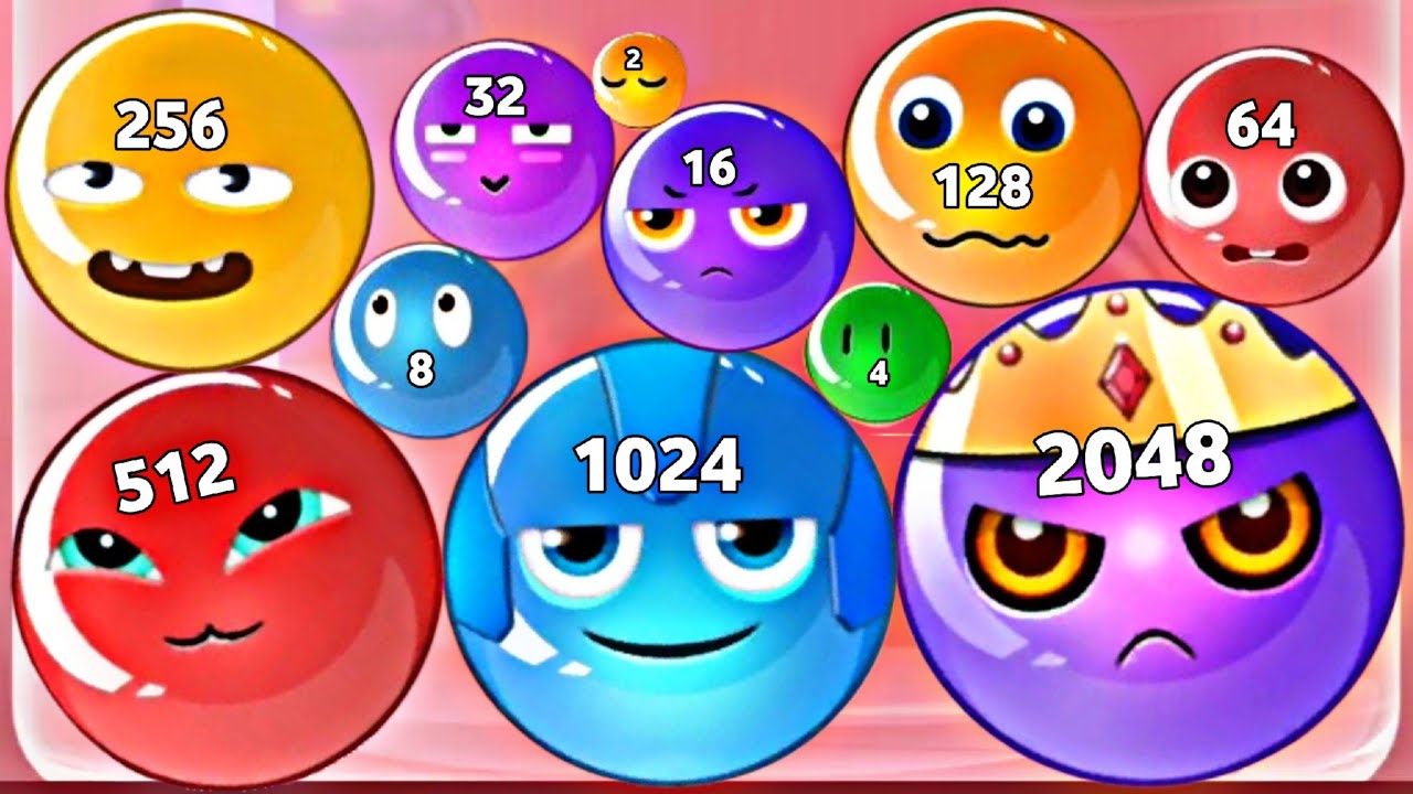 Slime Merge 2048 3D - ASMR Gameplay (Balls Evolution, Level Up Suika Slime Jelly Balls 2048)