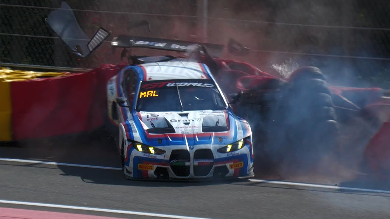 24H Spa Test Day 2025 - HARD CRASH, MOMENTS, ACTION & PURE SOUND