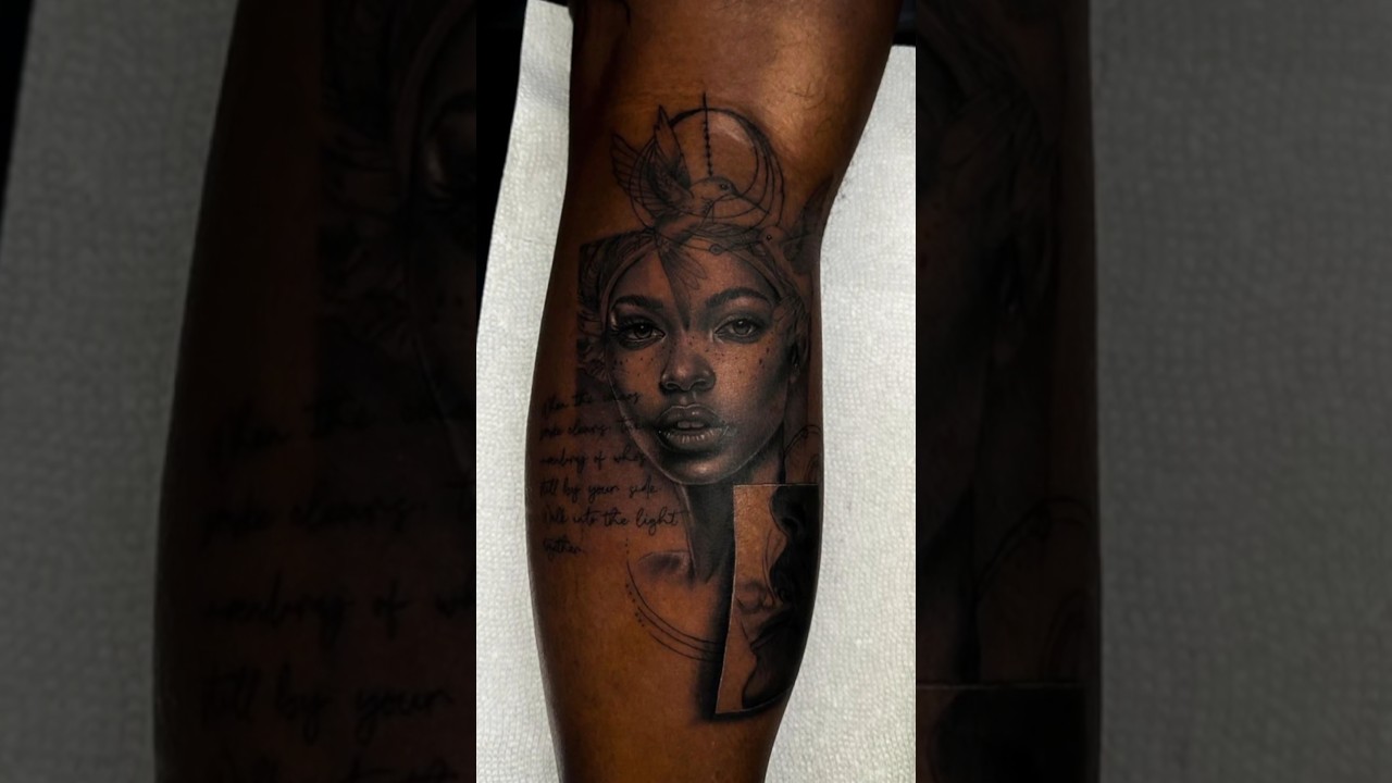 Tattooing dark skin tones w/ [IG: elijahakeem_tattoos] #tattoos #tattooartist #tattootutorial