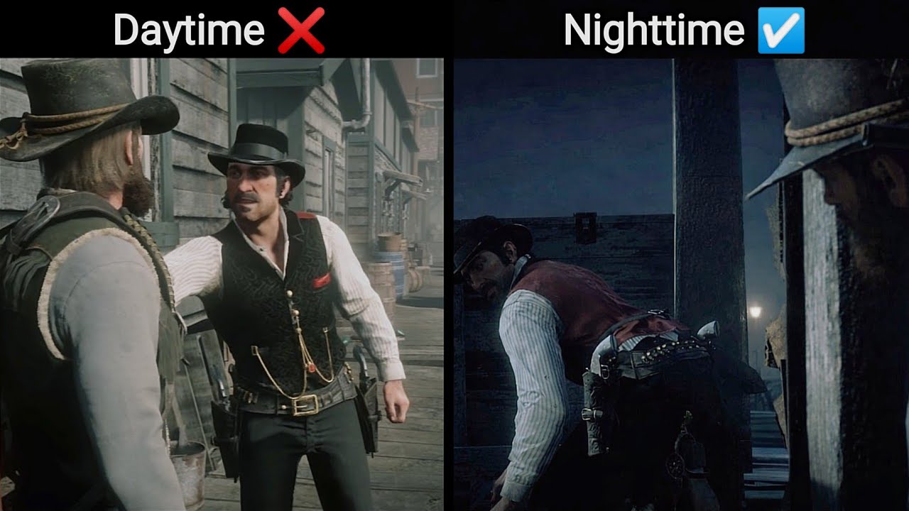 Did you notice? the scene with Dutch changes if you start the mission at night or during the day