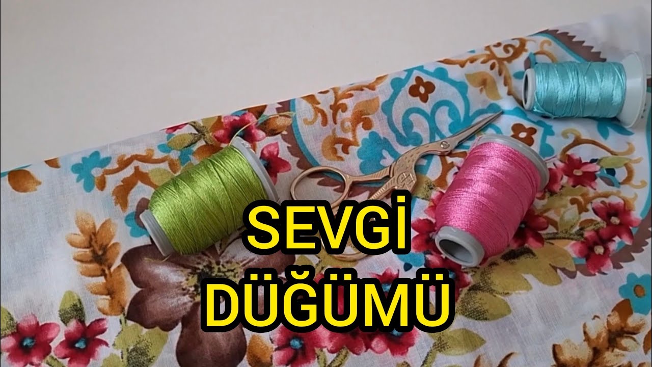 Sevgi düğümü iğne oyası modeli