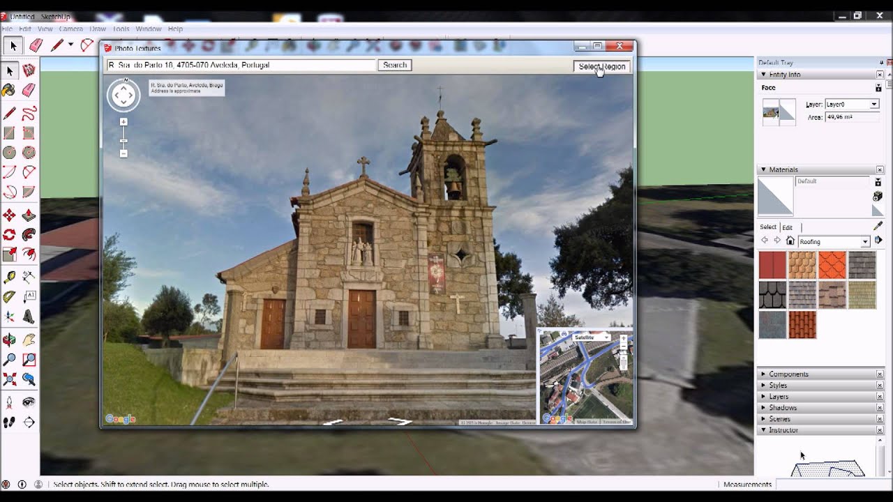 Como usar imagens do Google Maps e do Street View para modelar em 3D no SKetchUp
