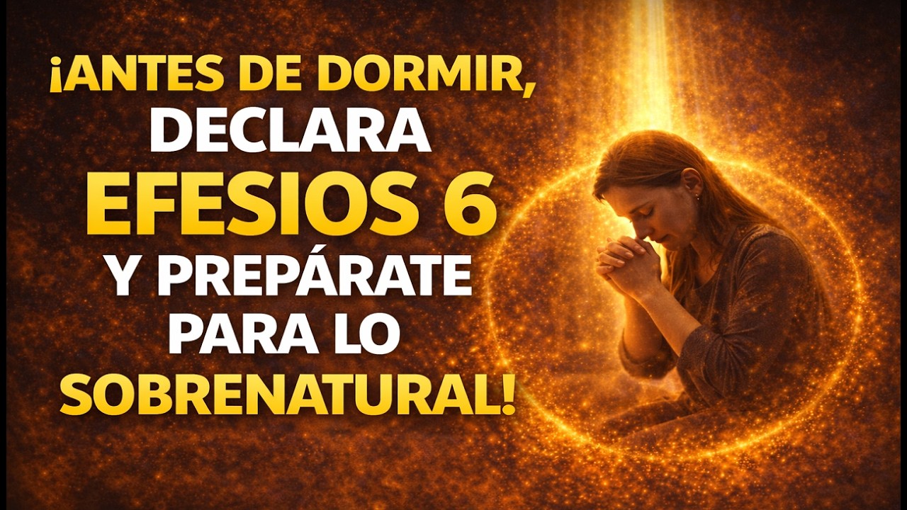 ¡ANTES DE DORMIR, DECLARA EFESIOS 6 Y PREPÁRATE PARA LO SOBRENATURAL!,