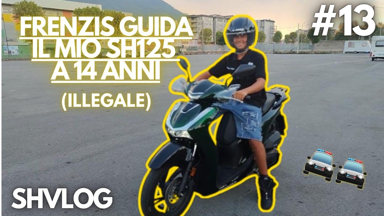 SHVLOG 013 - FRENZIS guida il mio sh (SENZA PATENTE) e RIMANE STUPITO 🏍️🔥