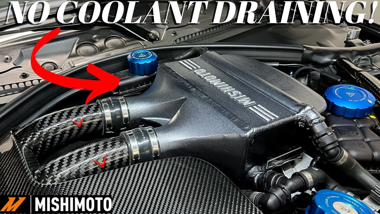 Mishimoto Charge Air Cooler + J Pipe Install BMW F80 M3 S55 - DIY!