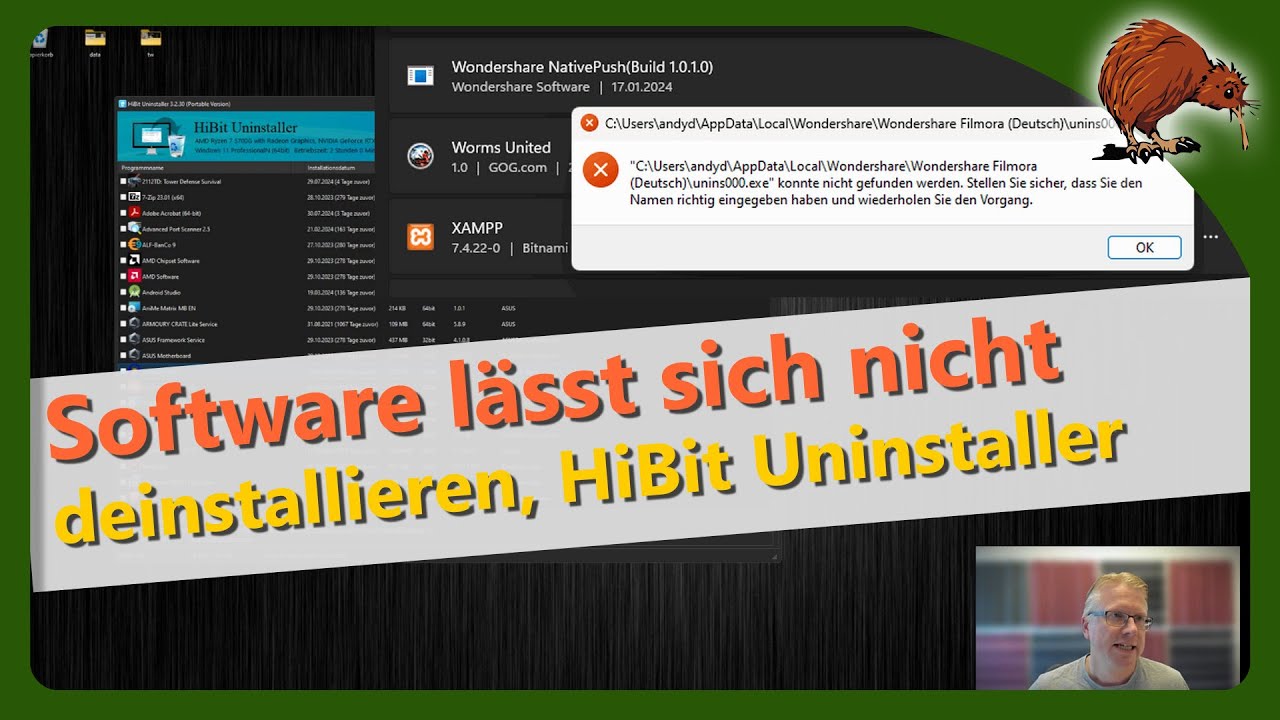 Windows: Programm l&auml;sst sich nicht deinstallieren, HiBit Uninstaller