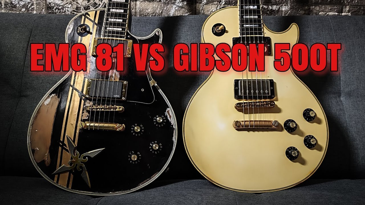 Pickups Comparison EMG 81 VS Gibson 500T