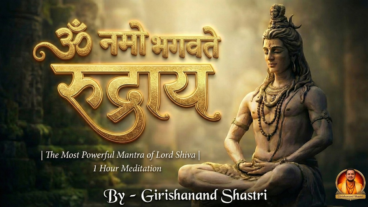 ॐ नमो भगवते रुद्राय | The Most Powerful Mantra of Lord Shiva | 1 Hour Meditation ||