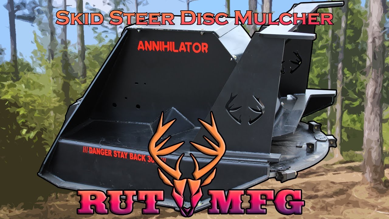 Rut MFG Annihilator Skid Steer Disc Mulcher Walk-Around | Skid Steer Disc Mulcher | Annihilator