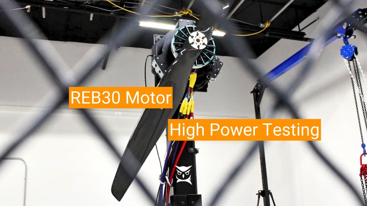 REB30 Motor Test with 2 Meter Propeller