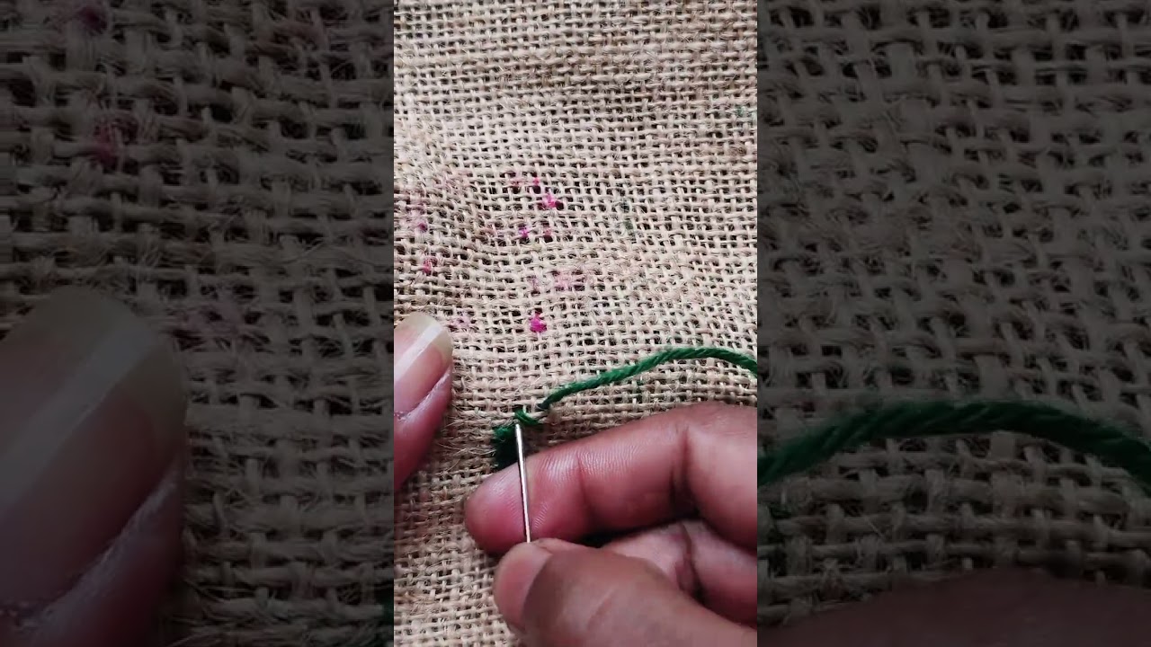 Beautiful ❤️ cross 🤞 stitch 🪡 ason tutorial.             #ason #embroidery #tutorial 