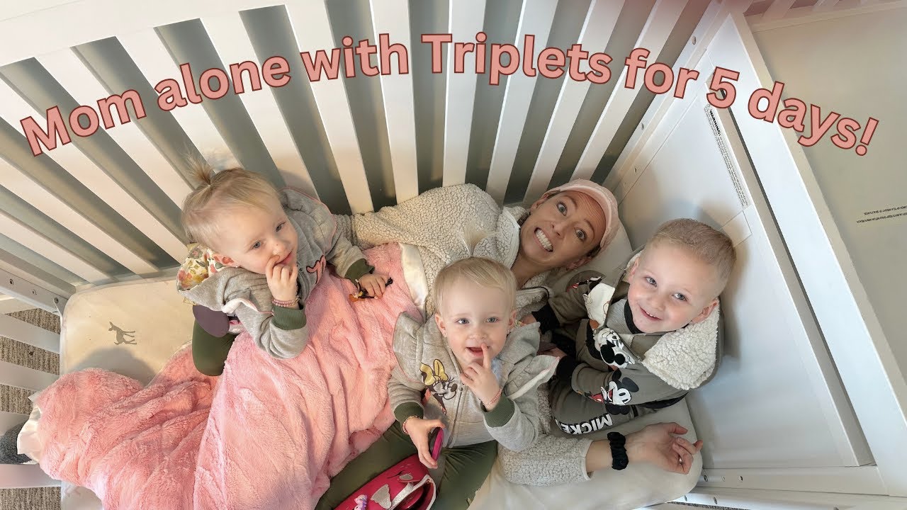 Did we survive? Dad leaves all of us for 5 days....home alone with Triplets!