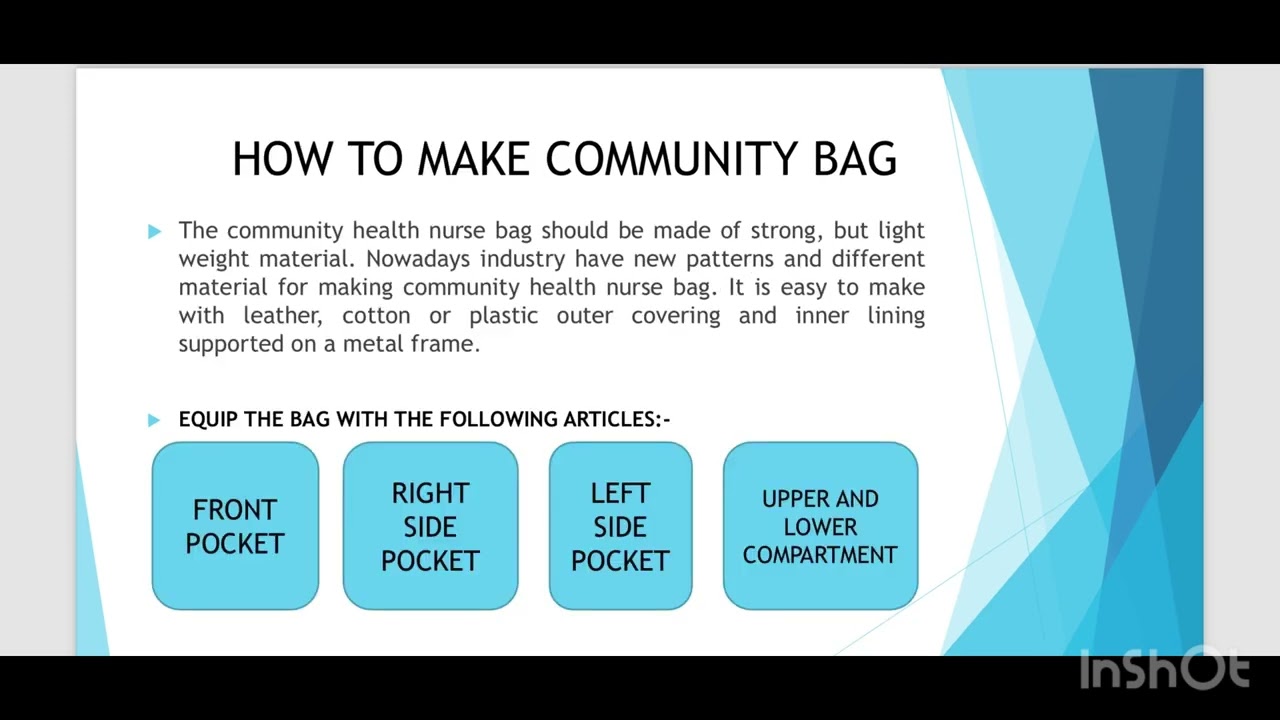 Community Bag @nursingtopics