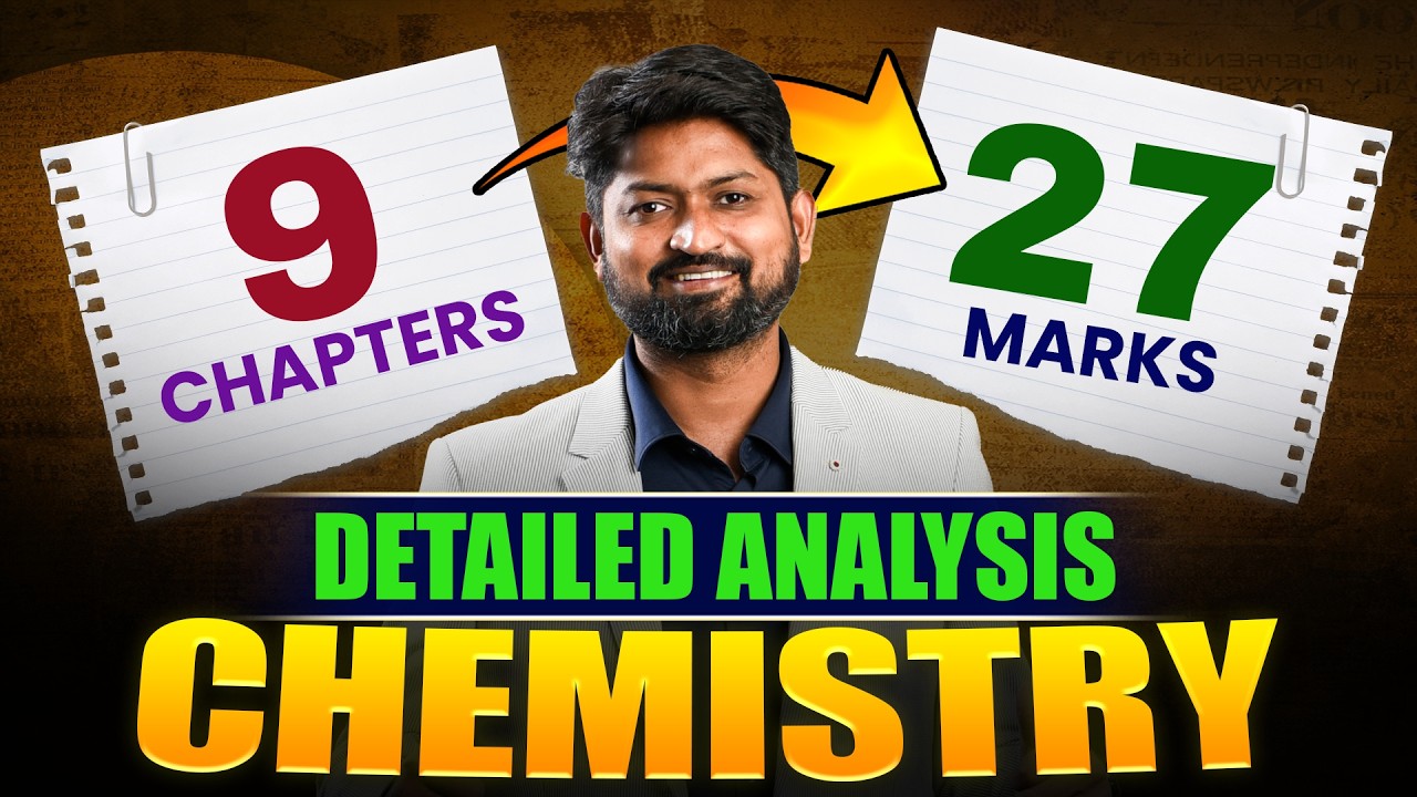 MHTCET 2026 Chemistry Complete Analysis | Chapter-wise Weightage & Plan |  #mhtcet2026