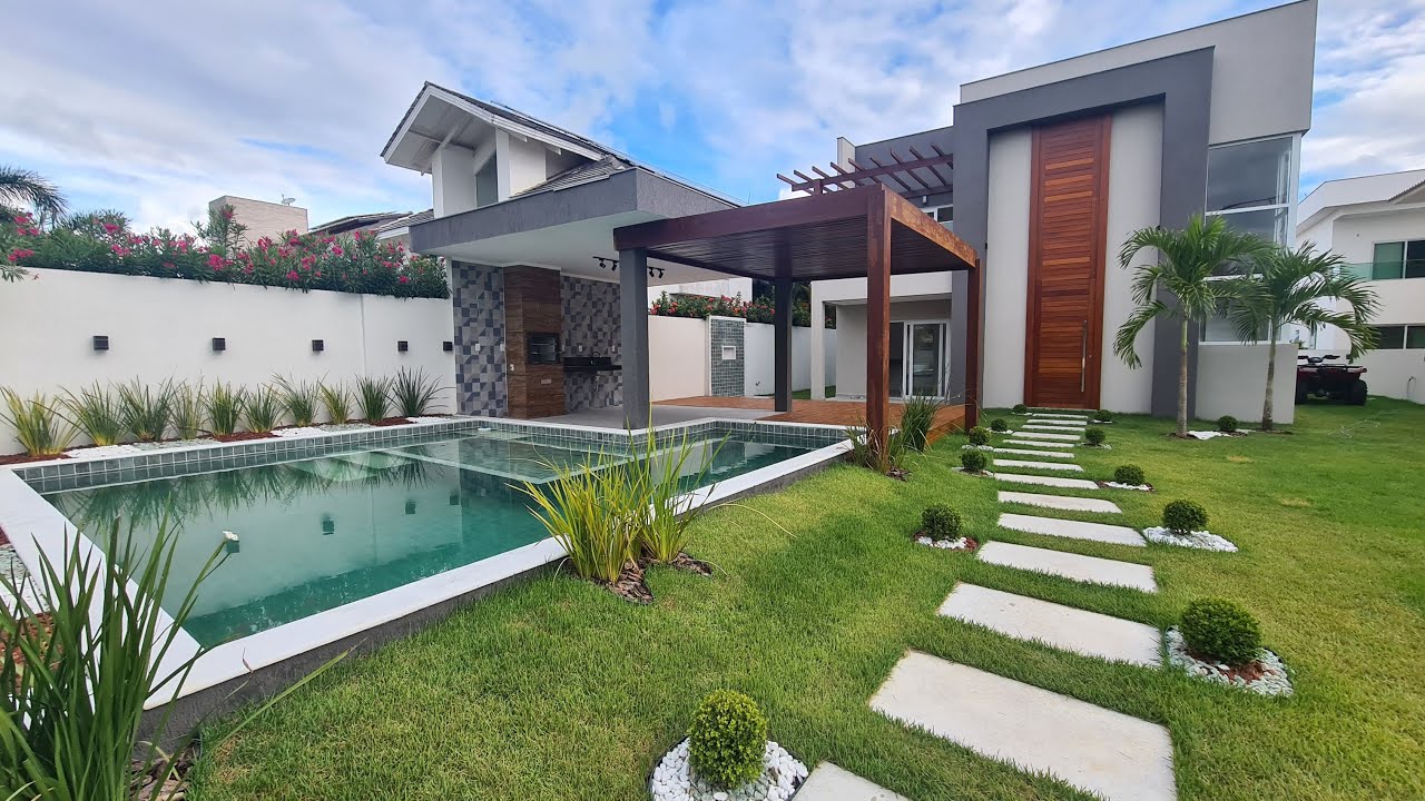 Guarajuba. Casa nova de 5 suítes no Paraiso dos lagos. R$ 2.450.000