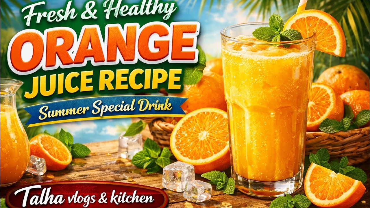 Fresh & Healthy Orange Juice Recipe | Summer Special Drink🍹