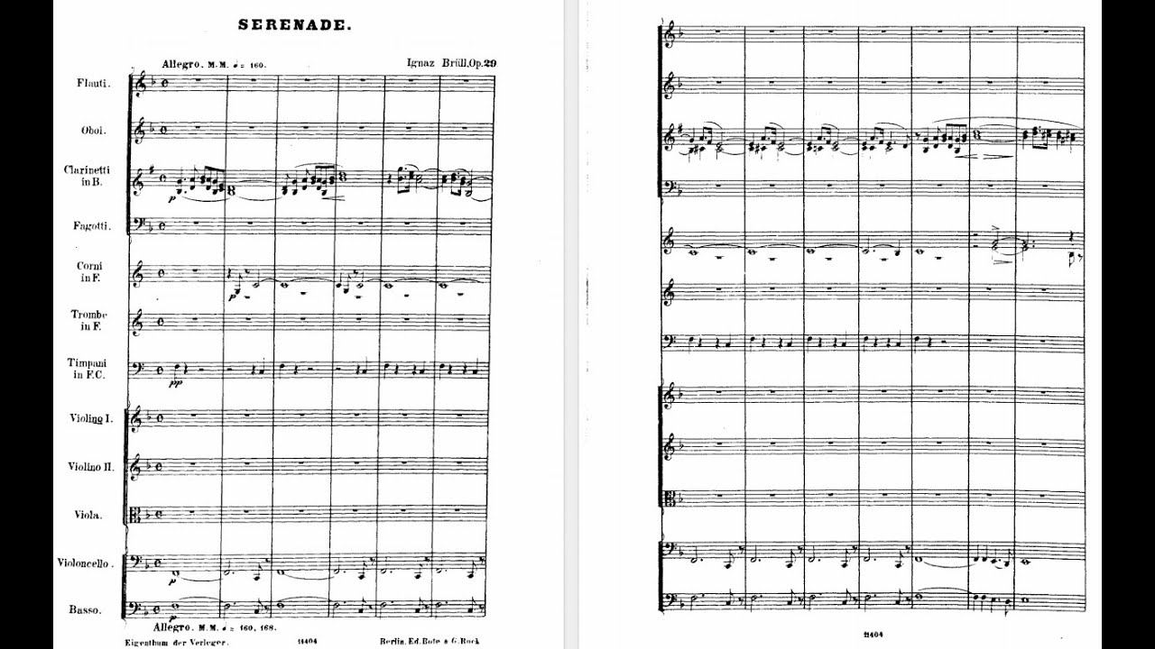 Ignaz Br&uuml;ll - Serenade No.1 in F Major, Op.29