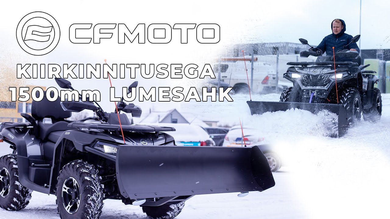 CFMOTO QUICK FIX SNOW PLOW, CFMOTO CF625 Touring, kiirkinnitusega lumesahk.