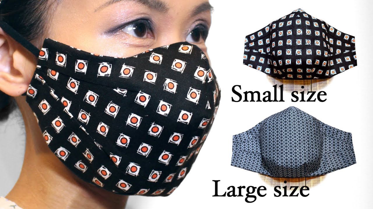 New design - 7 Dart Breathable Face Mask Tutorial｜DIY Free Printable Mask｜Large & Small Size