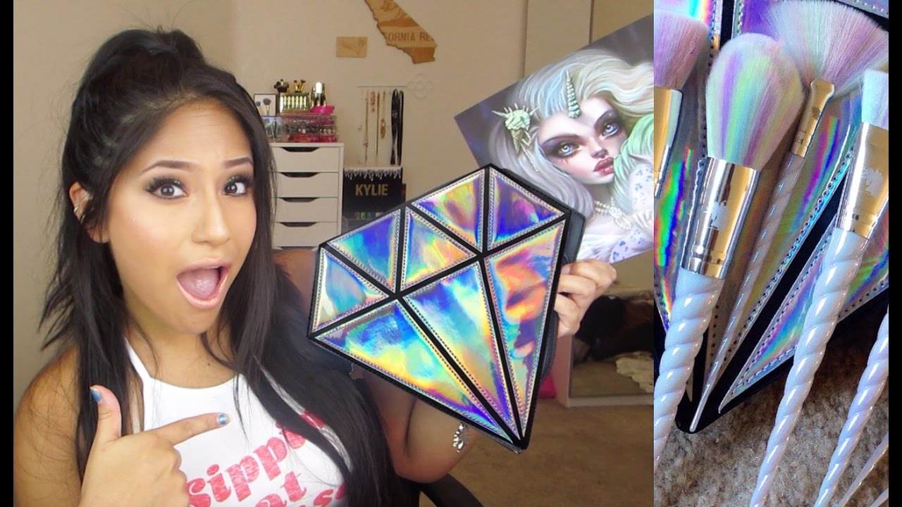 UNICORN BRUSH SET!! Review + Unboxing (Unicorn Lashes Brush Set)