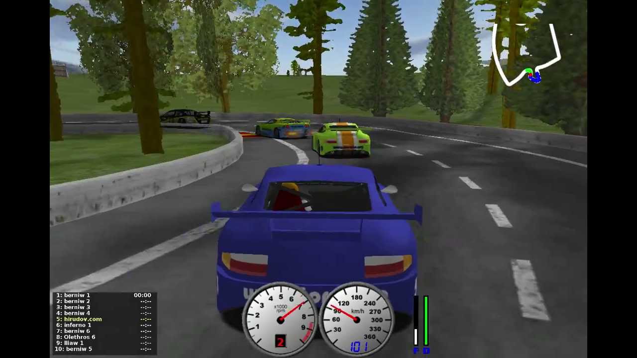 TORCS gameplay car2-trb1 versus all on Road Tracks - Aalborg