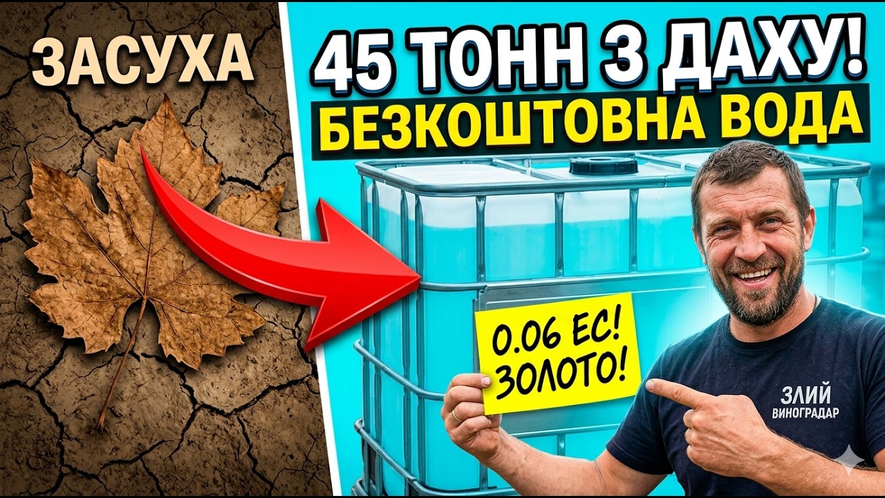 Підготовка до сезону обприскування. Збір дощової води