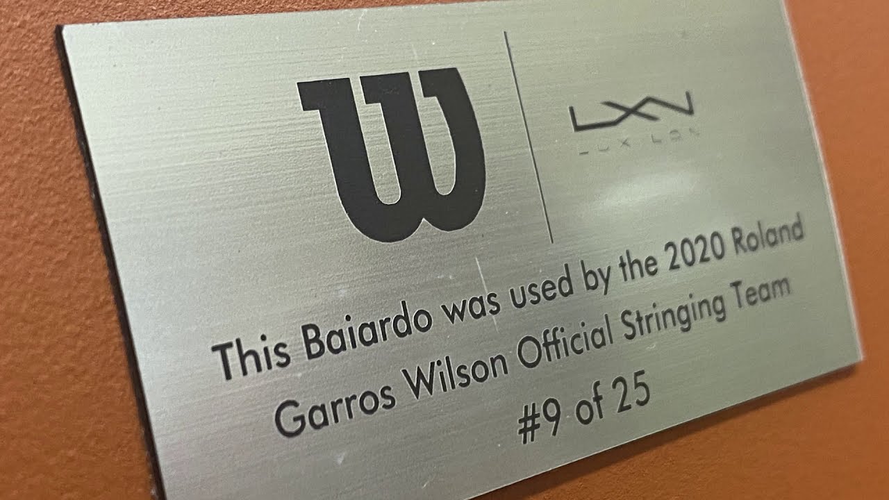 Wilson Baiardo Roland Garros 2020 Limited &Eacute;dition Stringing Machine