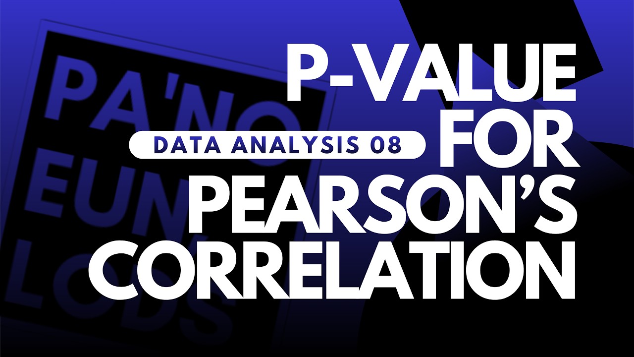[DA08] Finding P-value for Pearson's Correlation | Data Analysis na Naka-Taglish