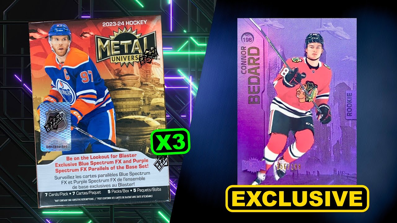 BLACK FRIDAY SALE! - 2023-24 Skybox Metal Universe Hockey Retail Blaster Boxes x3
