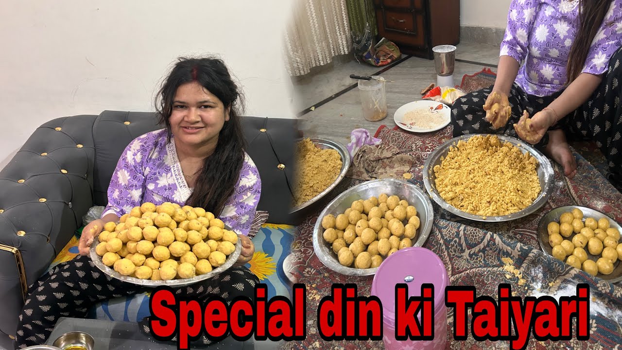 Vlog no… ( 92 ) special din ki taiyari 🥰