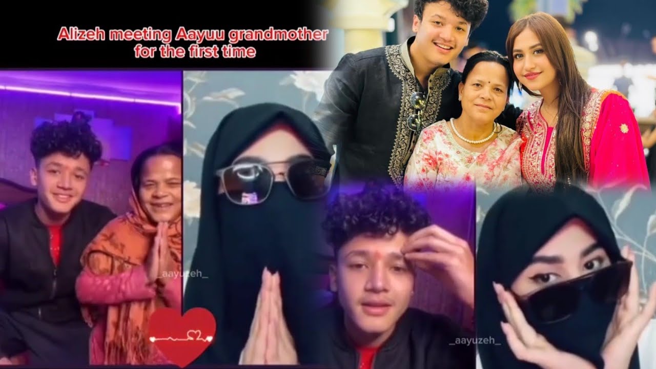 Alizeh met Aayush's grandmother for the first time on TikTok live❤️ 