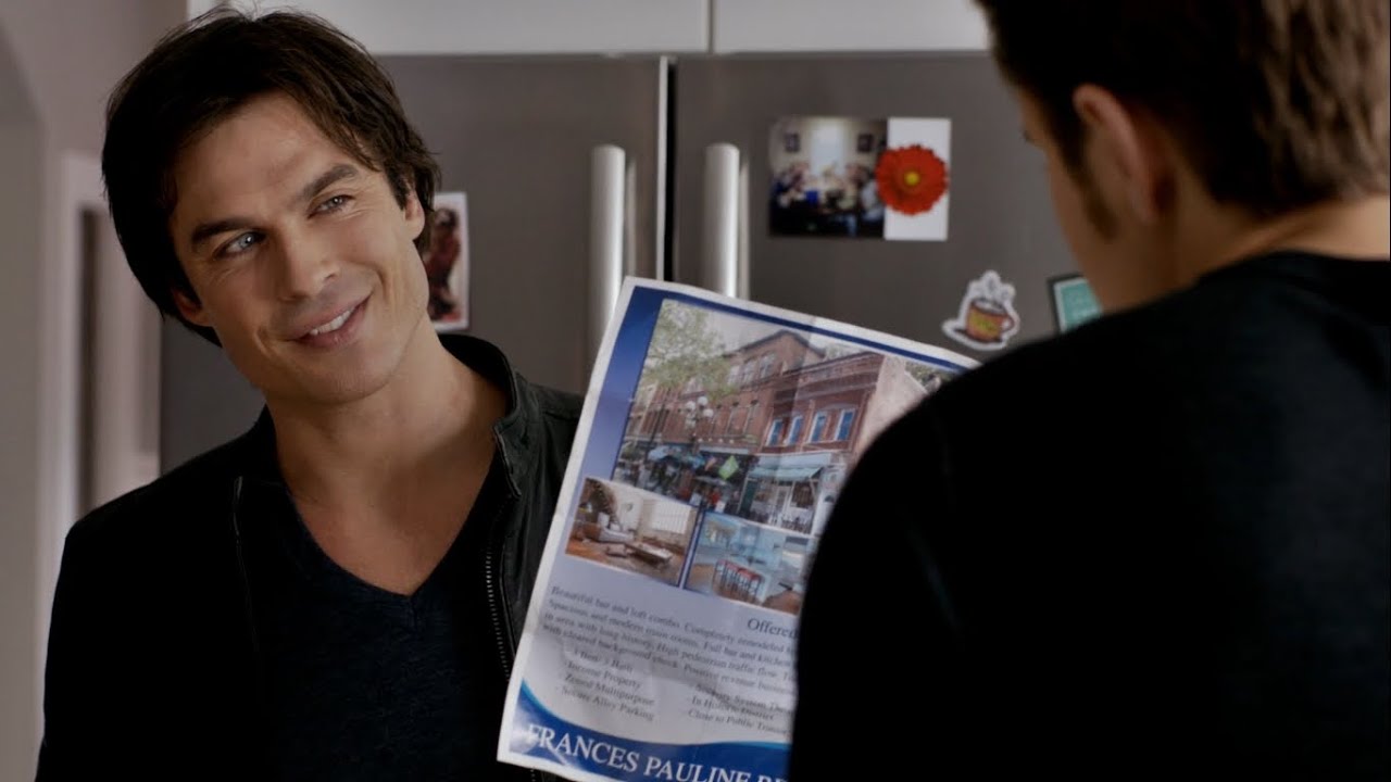 TVD 6x21 - Stefan takes Damon to the suburbs to show him what his human life will look like | HD