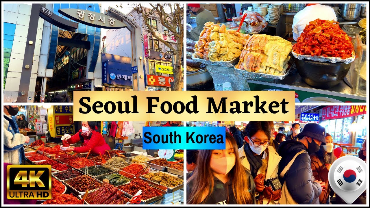Walking Tour of South Korea - GWANGJANG MARKET - Best Food Market in Seoul