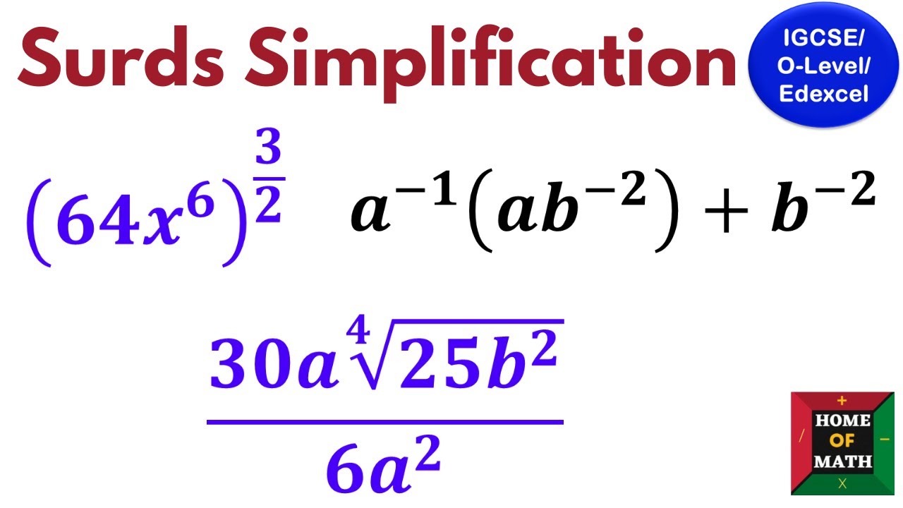 Master These Tricky Algebra Expressions! | Exponents + Surds | IGCSE/O Level/Edexcel Practice