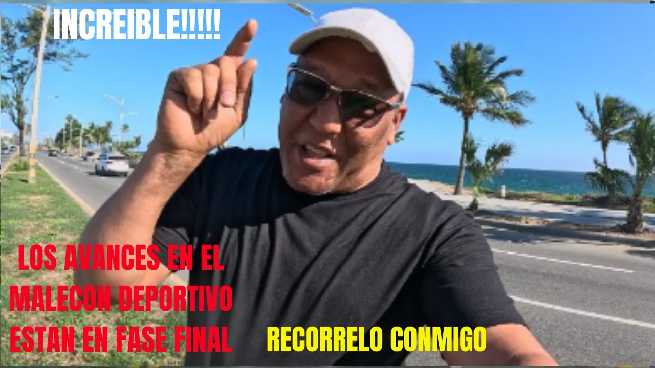 No Creerás como van los avances en el Malecón Deportivo