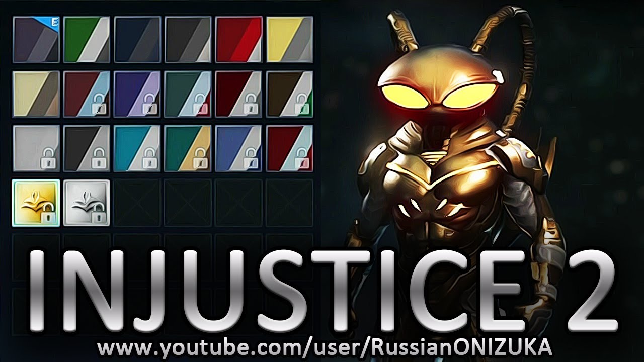 ВСЕ ЦВЕТА ЧЁРНОГО МАНТА - INJUSTICE 2 BLACK MANTA SHADERS