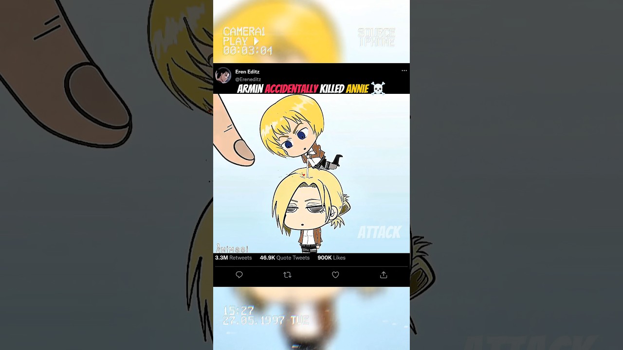 Armin Accidentally killed Annie #attackontitan #eren #aot #edit
