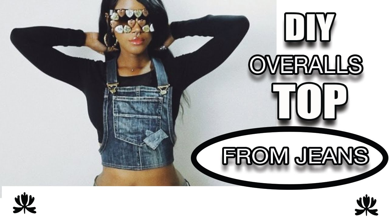 Pimp It Out: DIY Overalls Top from old Jeans !