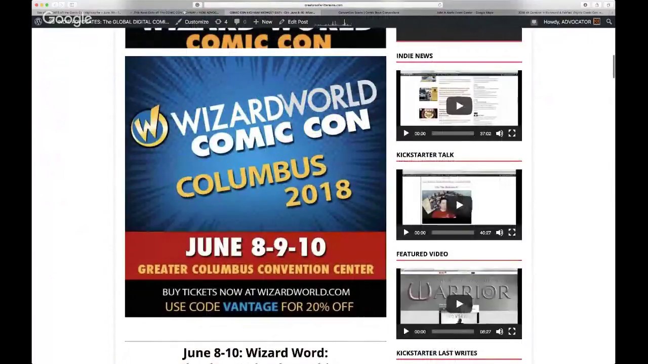 See all the EXITS off the Comic Con Highway for :: June 7th &ndash; 10th