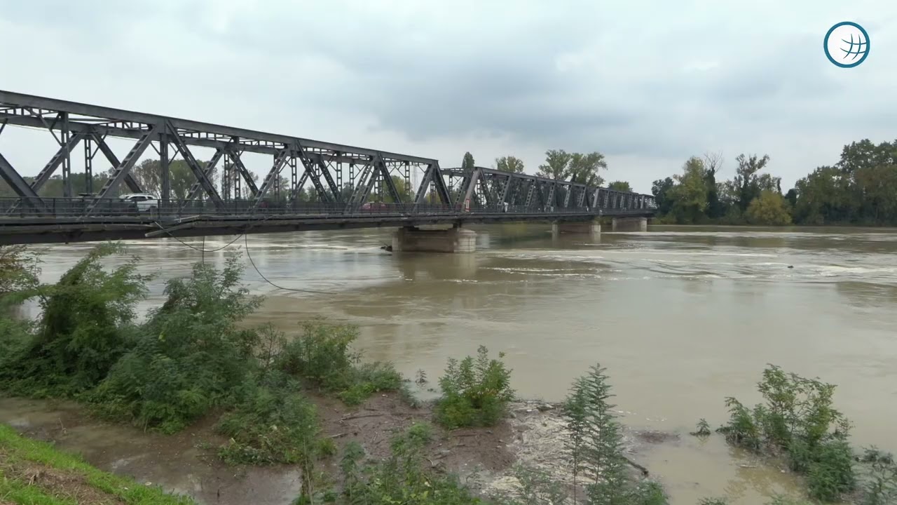 Po in piena in Emilia-Romagna, 22 Ottobre 2024