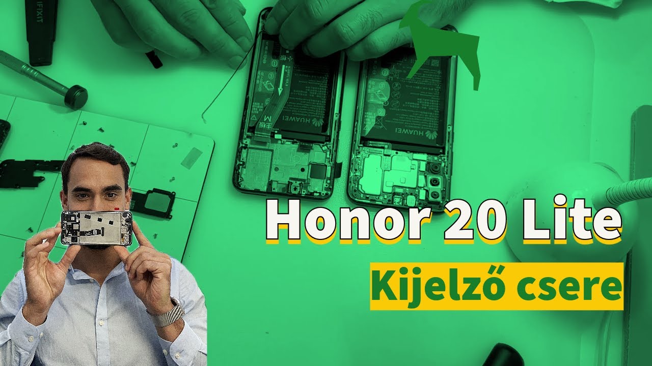 Jó alkatrésszel könnyű dolgozni! Honor 20 Lite Kijelző csere