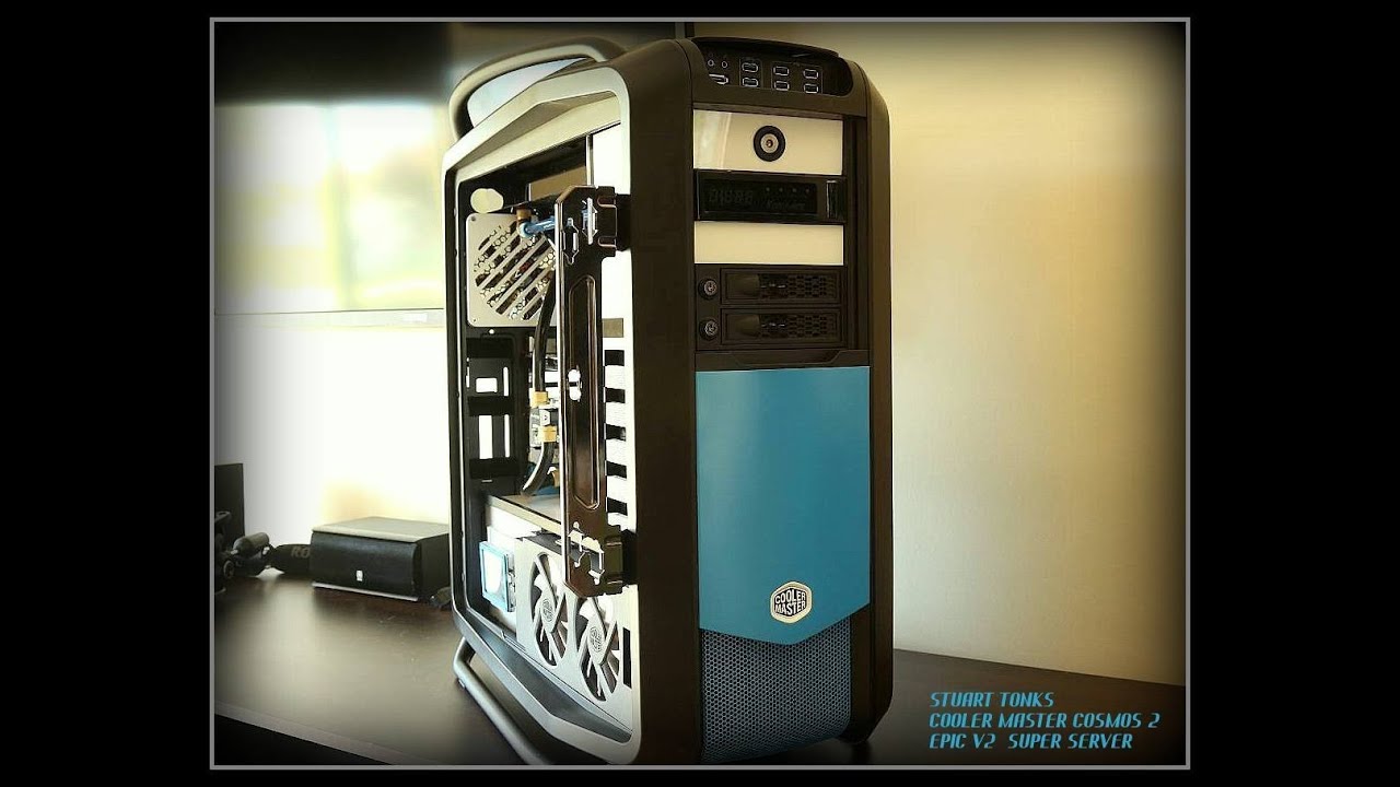Cooler Master Cosmos II, Dual Xeon, Asus Z9PE-D8, 64Gb Ram, 80TB Storage  - Monster System